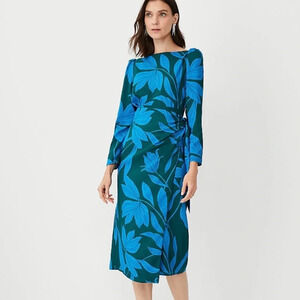 👗 Ann Taylor Floral Wrap Sheath Dress 👗
